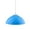 Blue, variant on Industrial Pendant Lights Black Metal Finish Shade with Wire and Chain,1-Light Orange