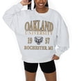 thumbnail image 2 of Women's Gameday Couture Ash Oakland Golden Grizzlies Premium Fleece Pullover Sweatshirt, 2 of 5