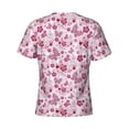 thumbnail image 6 of Vsdgher Flower Butterfly Print Men's Dry Fit Mesh Athletic Shirts Moisture Wicking Tennis T-Shirt Tops, 6 of 9