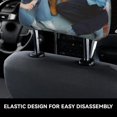thumbnail image 4 of Sturniolo Triplets Funda Protectora Universal para Reposacabezas de Coche, Funda Elástica para Reposacabezas de Asiento de Auto, Funda de Tela Antipolvo, Accesorios de Interior 2 Piezas, 4 of 6
