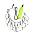 thumbnail image 4 of Clip para cuerda de pesca, soporte para pesca, broche de metal de alta resistencia, candado grande para pesca verde 10m, 4 of 9