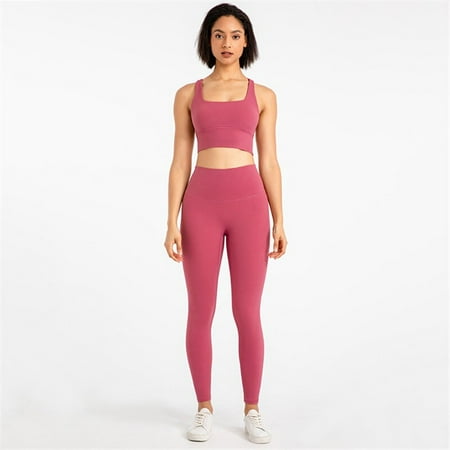 

2022lulu Quality Women Fitness Yoga Set Tight Cross Sports Bra Top Yoga Legging Two Piec Suit Workout Clothing For Gym Sportwear