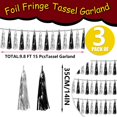 thumbnail image 2 of Tassel Streamers Banner Hysilla, lámina negra y plateada, 9 m, 2 of 3