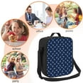 thumbnail image 7 of Horeoi Nautical Themed Simple Anchors Pattern Insulated Thermal Lunch Bag with Leakproof Compartments for Office School Picnic Reusable Oxford Tote, 7 of 7