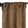 thumbnail image 2 of Superior Senna Blackout Curtains Set of 2, Rod Pocket Curtain Panel Pair, Brown, 26"W x 84"L, 2 of 10