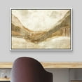 thumbnail image 3 of wall26 Framed Canvas Print Wall Art Pastel Grunge Brown Gold Wave Landscape Abstract Shapes Illustrations Modern Art Decorative Bohemian Multicolor for Living Room, Bedroom, Office - 16"x24&quot, 3 of 5