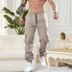 thumbnail image 1 of Ceisia Men's Slim Jogger Minimalist Gift Casual Sports Pants Soft Elastic Leather Label Decor Multi-Color, 1 of 9
