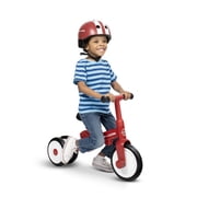 Radio Flyer Milestone Trike to Bike, Grows with Your Child, Tricycle that Switches to Balance Bike, Ages 1.5 - 5 Years, Red