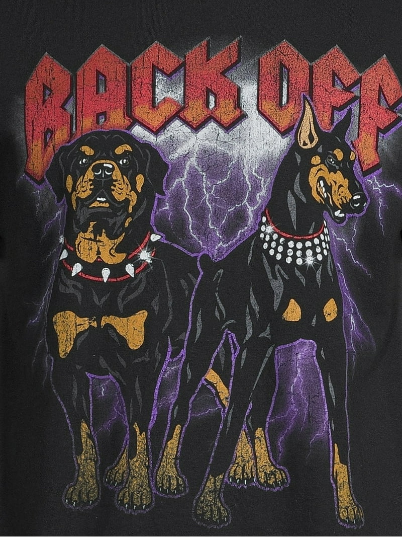 Men's & Big Men's Back Off Tough Dogs Graphic T-Shirt, Sizes S-3XL