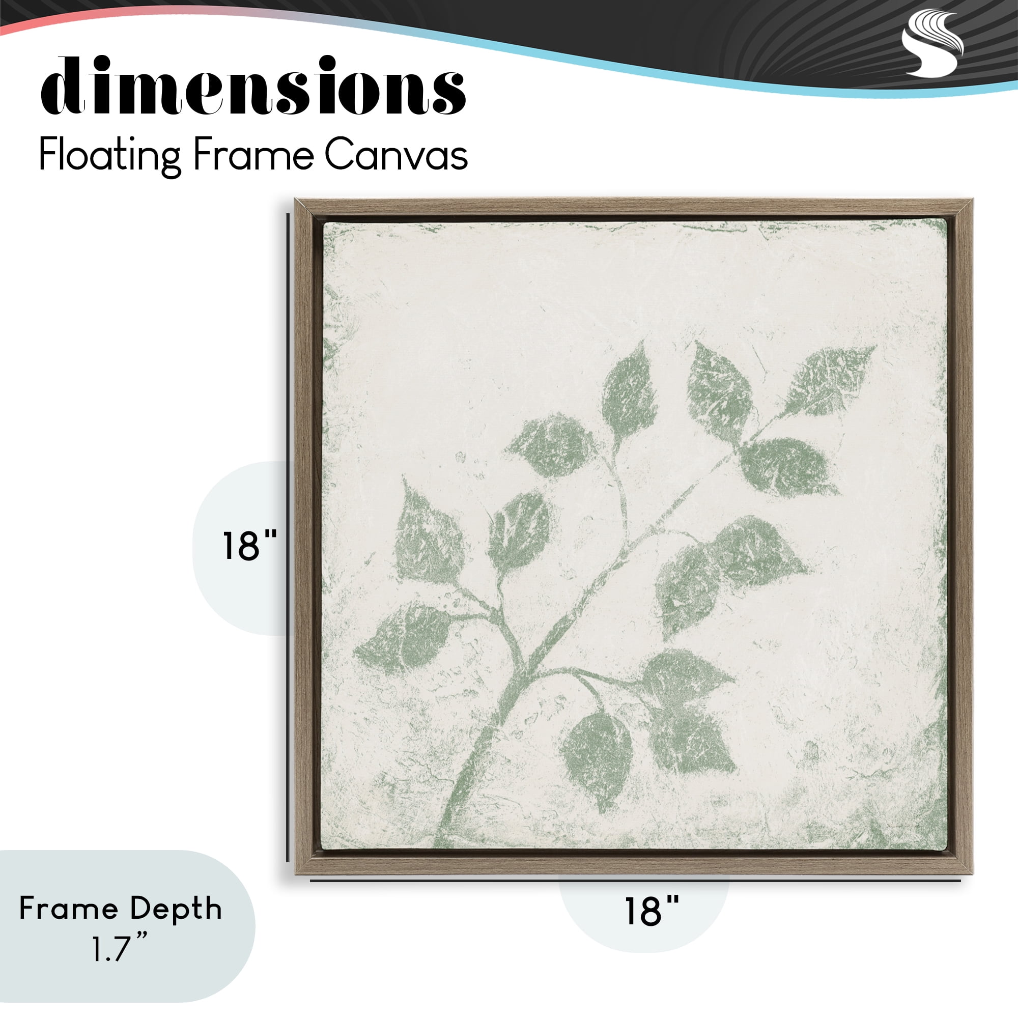 Stupell Industries November Leaves Tree Branches Brown Framed Floater Canvas Wall Art, design by Michael Marcon