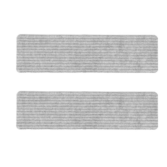 LEORX Anti Skid Tread Pads Non Slip Stair Treads Grey Polyester 2Pcs