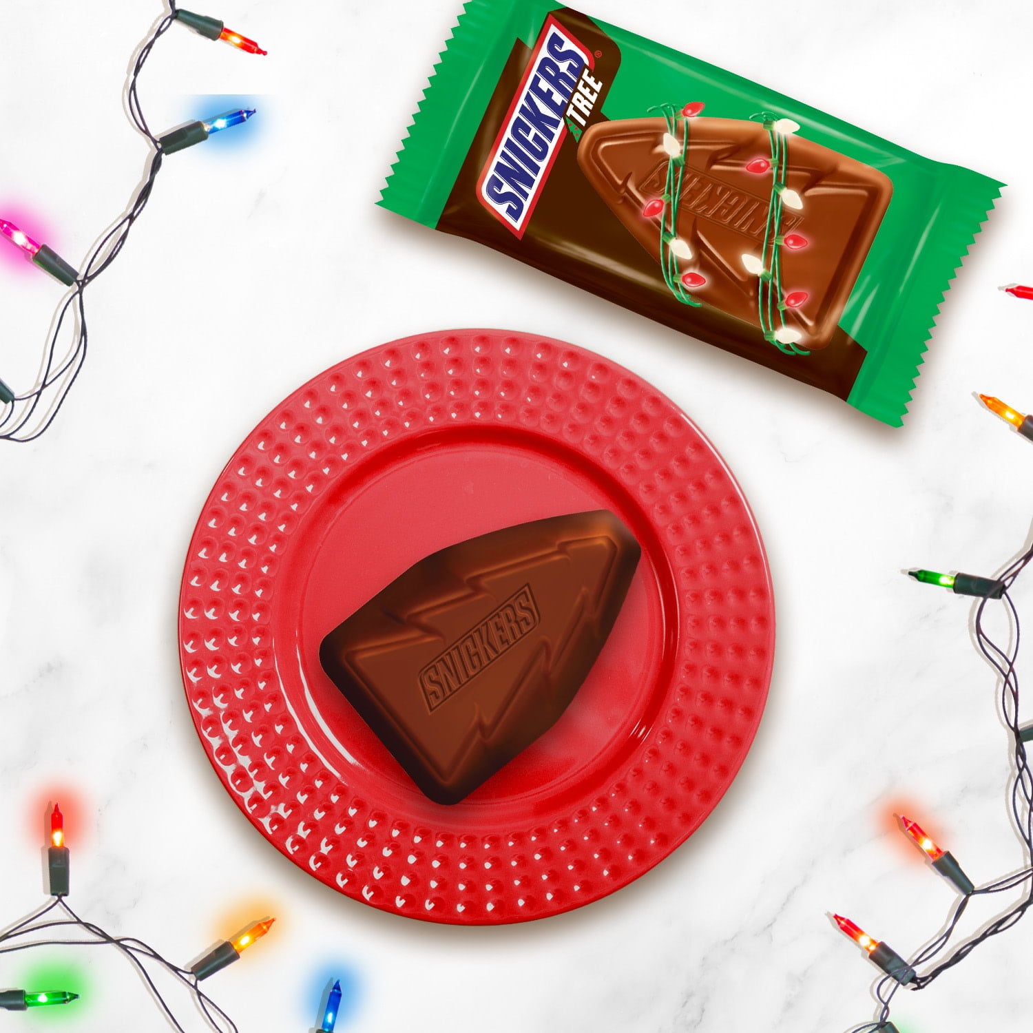(2 pack) Snickers Trees Chocolate Christmas Candy Bars - 6 Ct
