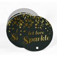 thumbnail image 2 of Inkdotpot Gold Foil Paper Hang Tags Let Love Sparkle Wedding Favor Tags 100 Pieces, 2 of 6