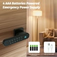 thumbnail image 4 of Porte Intelligente à Empreintes Digitales Lock avec Poignée 4 en 1 Entrée Sans Clé Tuya Application Clé Codes d'Identification Poignée de Porte Électronique Intelligente Bouton de Porte pour Porte d'Entrée Chambre Appartement Hôtel, 4 of 9
