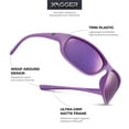 thumbnail image 2 of Xagger Wrap Around Sport Polarized Sunglasses for Men Women Running Driving Fishing TR90 Frame Glasses, 2 of 6