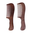 thumbnail image 3 of Peines de pelo hechos a mano 100% naturales de madera de sándalo - peine de madera anti-estático del olor natural de la madera de sándalo, 3 of 5