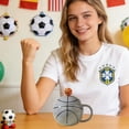 thumbnail image 7 of AYktou Ceramic Coffee Mugs with Lid and Mixing Spoon, 420Ml Basketball Shaped Coffee Cups Sports Coffee Mug Themed Gift Box Set, Comfortable Curved Handle Ceramic Mugs for Office and Home Use, 7 of 7