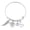 E, variant on YUEHAO Bracelets Piece Mom Angel Of Heart A Bracelet Lettering My Wing Bracelet Adjustable Family Dad Bracelets