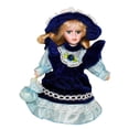 thumbnail image 4 of 8 '' Victoria Style Girl Doll Muñecas de para decoración Azul Zulema Muñeca de porcelana victoriana, 4 of 6