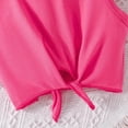 thumbnail image 7 of kpoplk Toddler Girl Clothes Layered Ruffle Top Floral Shorts Cute Toddler Girls Summer Outfits 2Pcs Clothing Set(Hot Pink,7-8 Y), 7 of 7