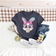 thumbnail image 5 of Camisetas de Manga Larga de las Mujeres Pascua Impresión Cuello Redondo Suelto Casual Suave Poliéster Primavera Verano Vacaciones Suéter Tops, 5 of 8