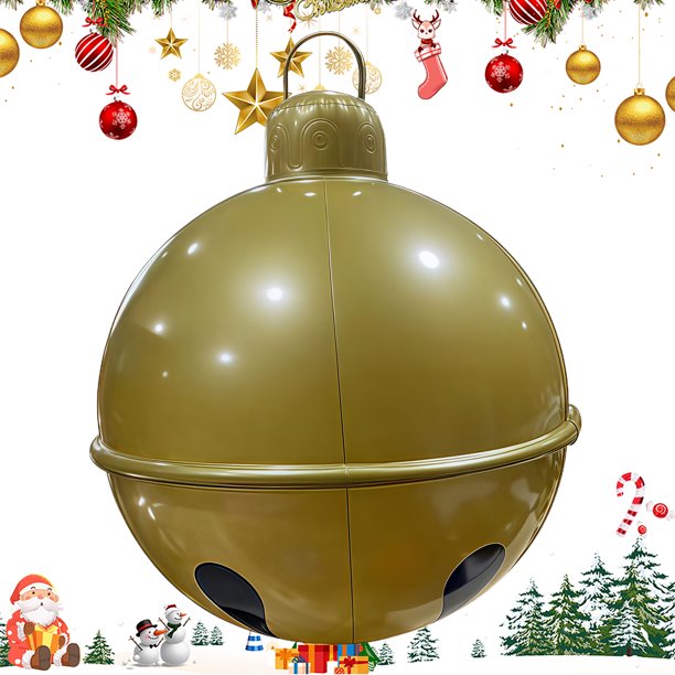 Bolas Navidad Inflables PVC Decorativa (60 Cm Bell)
