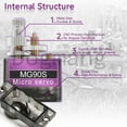 thumbnail image 3 of MG90S Metal Gear Servo 9g SG90 Upgraded Version 1/2/4/10/20/50 Pcs For Arduino RC Car Boat Helicopter Airplane, 3 of 6
