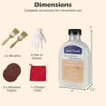 thumbnail image 3 of Costway 1 Pack Wood Wax Oil Cleaner and Brightener for Outdoor & Indoor Furniture Teak Care Kit, 3 of 9