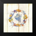 thumbnail image 2 of Escobedo, Mary 12x12 Black Modern Framed Museum Art Print Titled - Coastal Wreath and Shell 3, 2 of 5