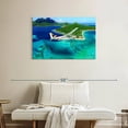 thumbnail image 2 of Elephant Stock Travel Aircraft Wall Art - Horizontal Canvas Wall Art - Living Room Wall Decor - Transportation Canvas - Green And Turquoise Decor - 36" x 24", 2 of 8