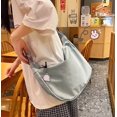 thumbnail image 5 of Bolsos de mujer, bolso de hombro Harajuku, bandolera lisa a juego, bolso para citas, 5 of 5