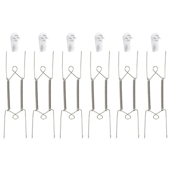 Uxcell 9 Pack Plate Hanger, 9 inch Stainless Steel Invisible Wall Plate Hangers for Decorative Plates and Arts