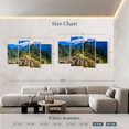 thumbnail image 4 of Elephant Stock Remains Of Machu Picchu Wall Art - Horizontal Multi Panel Canvas - Living Room Wall Decor - Architecture Multi Panel - Green And Blue Decor - 75" x 48", 4 of 8