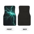 thumbnail image 2 of Fotbe Green Lightning Flash Juego de 4 Tapetes para Auto con Estampado – Alfombrillas de Goma Reforzada, Diseño Antideslizante, Protección para Todo el Año – Vehículos, Autos, Camionetas y SUVs, 2 of 7