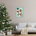 thumbnail image 2 of Joy Smiling Snowman Holiday Deer Holiday Graphic Art Gray Framed Art Print Wall Art, 2 of 8