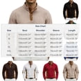 thumbnail image 2 of Tops de Verano de Manga Larga para Hombres Cuello de Pie Color Bloque Botón Abajo Camisa, Tops de Manga Larga Patchwork Blusa Casual con Ajuste Relajado, Chaqueta de Moda Ligera, 2 of 8