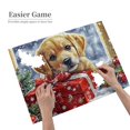 thumbnail image 4 of 500 pcs Christmas gift & puppy Craft Wooden puzzles for adults 500 pieces,Unique Artwork for Adults,Funny Animal Art Christmas gift & puppy Puzzle,Great for Relaxation and Display for Puzzle Lovers, 4 of 6