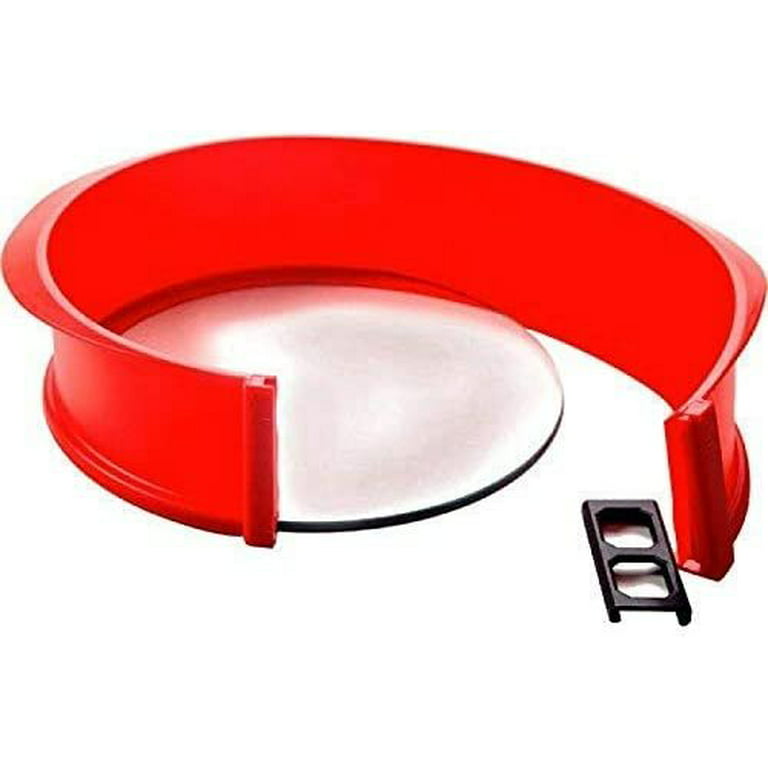 Norpro Silicone Springform Pan with Glass Base, 9 Dia x 3 Deep 