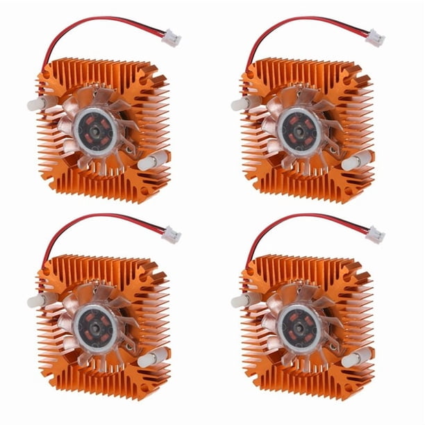 4X Disipador de Ventilador Enfriamiento Enfriador 55mm Tarjeta de Video VGA CPU de Ordenador Portatil Computador PC