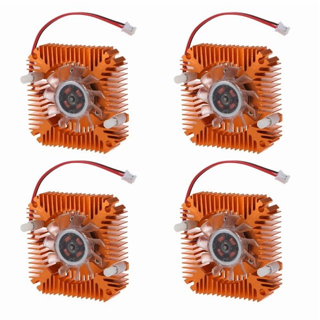 4X Disipador de Ventilador Enfriamiento Enfriador 55mm Tarjeta de Video VGA CPU de Ordenador Portatil Computador PC