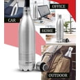 thumbnail image 4 of Milton Thermosteel Duo DLX 1000, Double Walled Vacuum Insulated Flask 1000 ml | 34 oz | 1 Ltr |24 Hours Hot and Cold Water Bottle, 18/8 Stainless Steel, BPA Free, Food Grade, Leak-Proof | Silver, 4 of 5