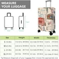 thumbnail image 6 of Travel Luggage Cover Suitcase Protector Fits 18-32 Inch Luggage Wheel Covers Patterned Travel Related Items Flower Luggage Protector Elastic Luggage Anti-scratch Suitcase Cover M, 6 of 6