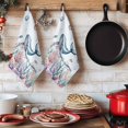 thumbnail image 6 of Whale Coastal Kitchen Towels Set of 4, Summer Beach Ocean Shell Jellyfish Starfish Absorbent Dish Towels for Kitchen, Microfiber Hand Towel, Quick Drying Tea Towel for Cleaning Decorative Dishcloths, 6 of 7