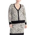 thumbnail image 1 of Rachel Roy Womens Leo Cardigan Sweater, Beige, Plus Size, 1X, 1 of 1