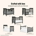 thumbnail image 5 of Dream On Me Violet 7-in-1 Convertible Crib Black, 5 of 7