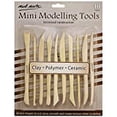 thumbnail image 2 of Mont Marte Boxwood Mini Clay Modeling Tools 10 Piece. Set of 10 Double Ended Pieces Providing 20 Clay Modeling Tools. Suitable for Cutting, Carving and Smoothing Clay, 2 of 3