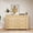 Natural wood color-6, variant on ExpanseEcho 47.2" Modern Fluted 6-Drawer Chest of Drawers