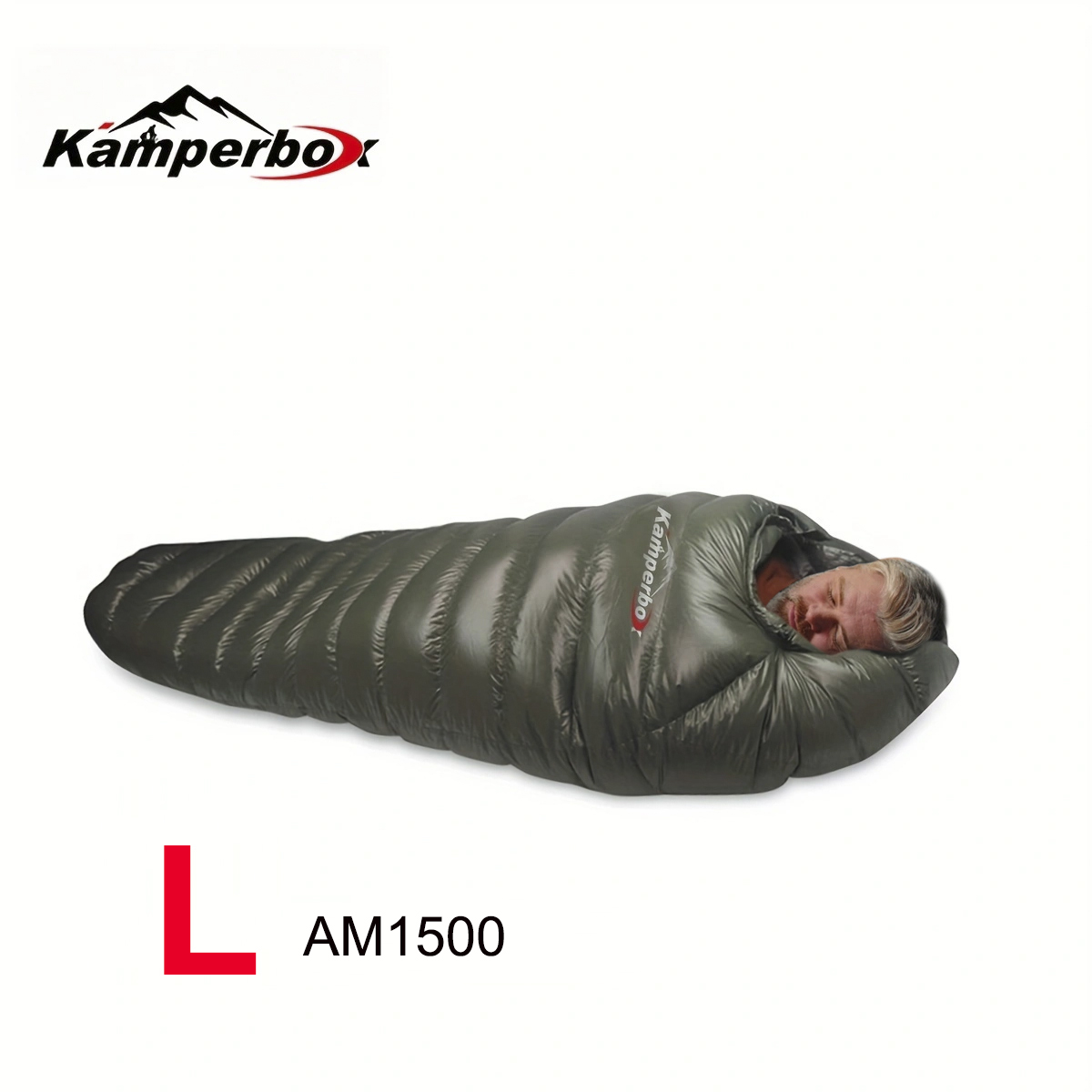 Outdoor Down Sleeping Bag Winter Warm and Waterproof Outdoor Sleeping Bag Camping Travel Down Sleeping Bag