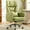 Avocado Green, variant on COOLHUT Big and Tall Office Chair, High Back Executive PU Leather Desk Chair with Footrest, Ergonomic Home Office Chair Computer Chair with Lumbar Support & Padded Armrest, Avocado Green