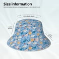 thumbnail image 5 of Kdxio Reflective Bucket Hat - Cute Chickens and Flowers Print Bucket Hat for Men,Women, 5 of 9